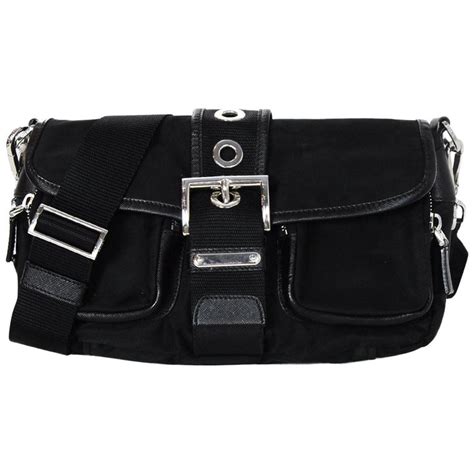 prada fronr buckle nylon bag|Prada nylon repack.